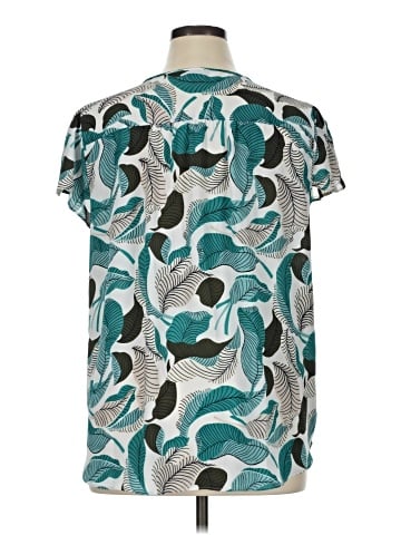 Ann Taylor Factory Short Sleeve Blouse (view 2)