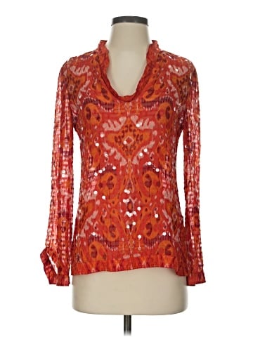 Tory Burch Long Sleeve Silk Top (view 1)