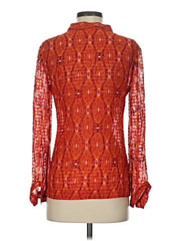 Tory Burch Long Sleeve Silk Top (view 2)