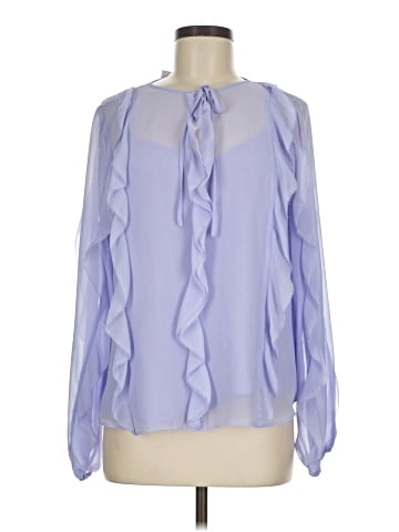 White House Black Market Long Sleeve Blouse (view 1)