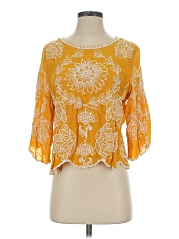 Solitaire 3/4 Sleeve Blouse (view 1)