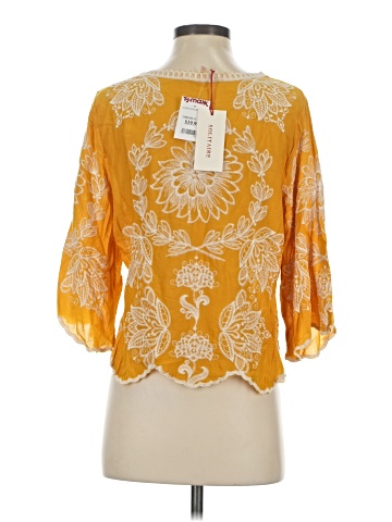 Solitaire 3/4 Sleeve Blouse (view 2)