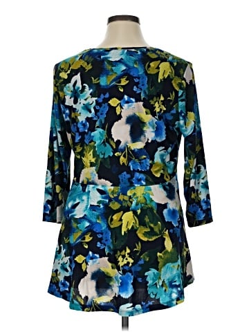 Susan Graver 3/4 Sleeve Blouse (view 2)
