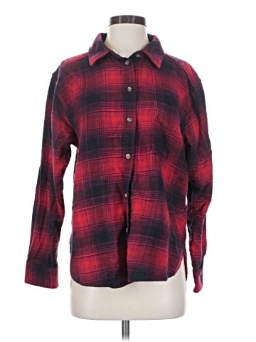 American Eagle Outfitters Long Sleeve Button-Down Shirt (view 1)
