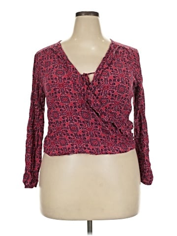 Mossimo Supply Co. Long Sleeve Blouse (view 1)