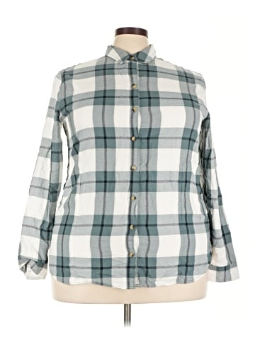 Jachs Girlfriend 3/4 Sleeve Button-Down Shirt (view 1)