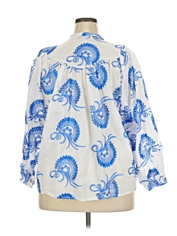 Assorted Brands 3/4 Sleeve Button-Down Shirt (view 2)