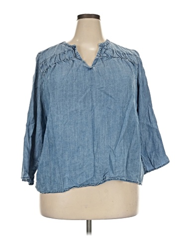 Splendid 3/4 Sleeve Button-Down Shirt (view 1)