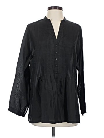 Johnny Was Long Sleeve Silk Top (view 1)