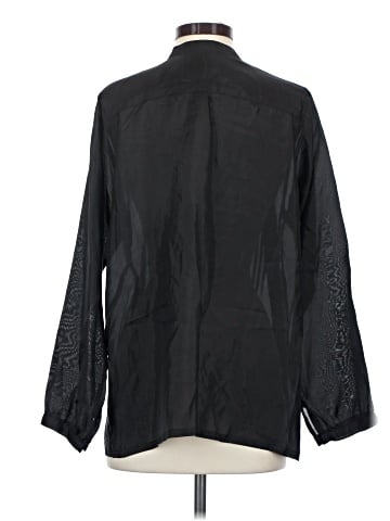 Johnny Was Long Sleeve Silk Top (view 2)