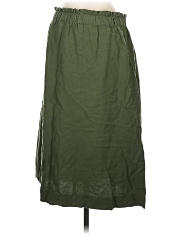 Madewell Paperbag Button-Front Midi Skirt (view 2)