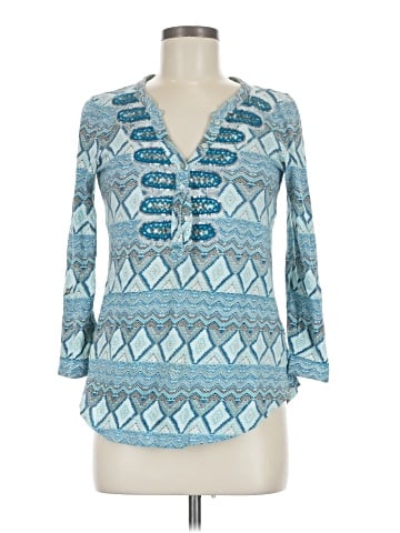 Akemi + Kin Long Sleeve Henley (view 1)