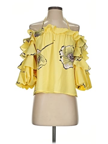 1.State 3/4 Sleeve Blouse (view 1)