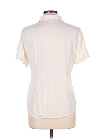 Theory Short Sleeve Silk Top (view 2)