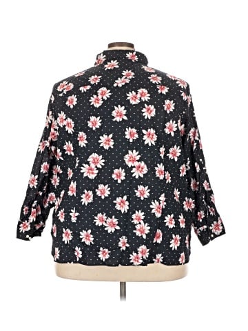 Tommy Hilfiger 3/4 Sleeve Button-Down Shirt (view 2)