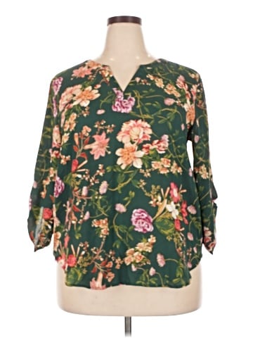 Maurices 3/4 Sleeve Blouse (view 1)