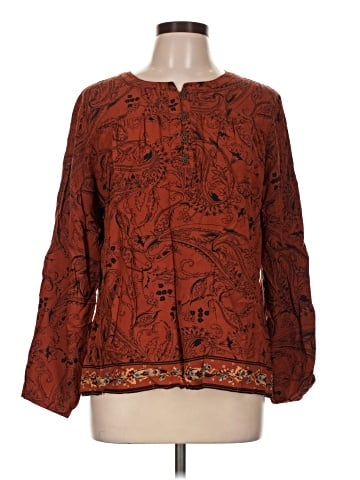 Christopher & Banks Long Sleeve Blouse (view 1)