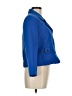 Calvin Klein 100% Polyester Blue Blazer Size 8 - photo 4