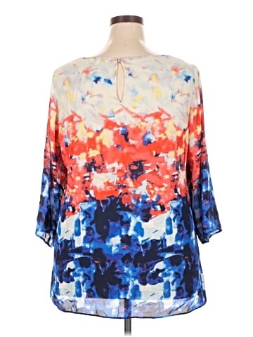 Rose + Olive 3/4 Sleeve Blouse (view 2)