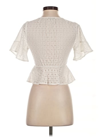 Madewell Tie-Front Top in Eyelet (view 2)