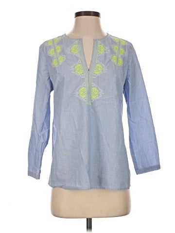 J.Crew Factory Store 3/4 Sleeve Blouse (view 1)