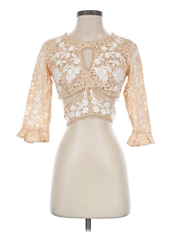 For Love & Lemons 3/4 Sleeve Blouse (view 1)
