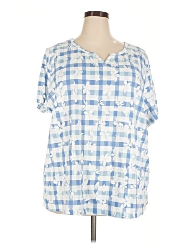 Karen Scott Short Sleeve Henley (view 1)