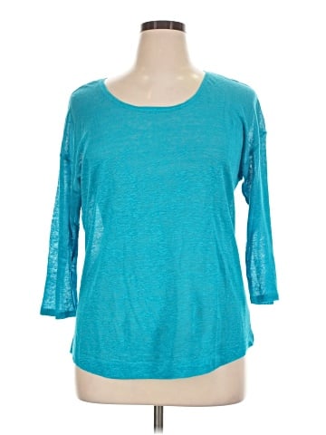 Lauren by Ralph Lauren 3/4 Sleeve T-Shirt (view 1)