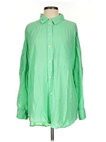 American Eagle Outfitters Long Sleeve Button-Down Shirt (view 1)