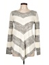 Apt. 9 100% Acrylic Chevron-herringbone Silver Pullover Sweater Size L - photo 1