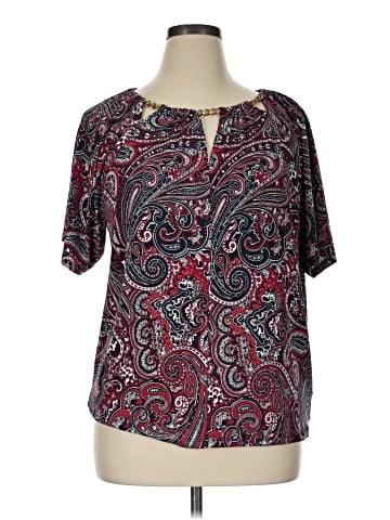 MICHAEL Michael Kors Short Sleeve Blouse (view 1)