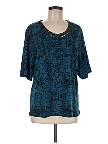 Dana Buchman Short Sleeve Blouse (view 1)