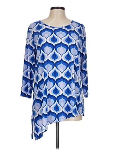 Susan Graver 3/4 Sleeve Blouse (view 1)