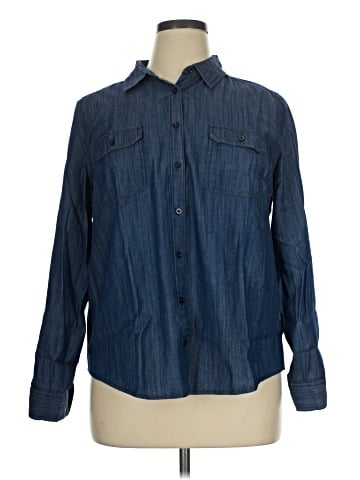 St. John's Bay Long Sleeve Button-Down Shirt (view 1)