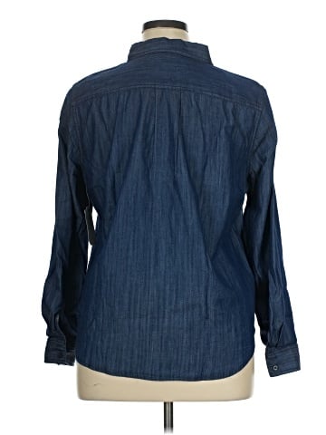 St. John's Bay Long Sleeve Button-Down Shirt (view 2)