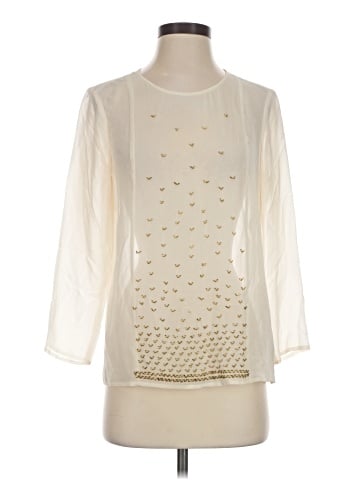 Broadway & Broome 3/4 Sleeve Silk Top (view 1)