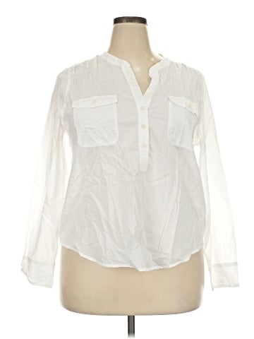 J.Crew Factory Store Long Sleeve Blouse (view 1)