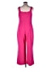 Express Solid Pink Jumpsuit Size XL - photo 2