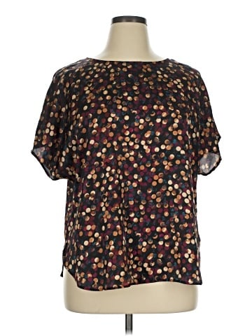 Anne Klein Short Sleeve Blouse (view 1)