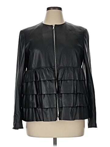 Lafayette 148 New York Leather Jacket (view 1)
