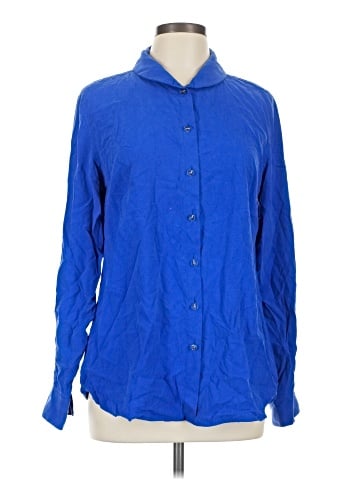 Soft Surroundings Long Sleeve Silk Top (view 1)