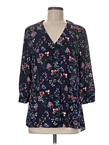 Rose + Olive 3/4 Sleeve Blouse (view 1)