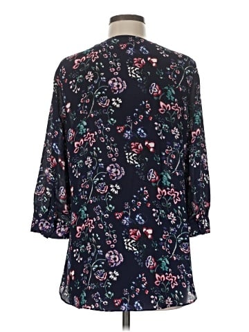 Rose + Olive 3/4 Sleeve Blouse (view 2)