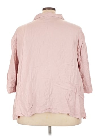 Maggie Barnes 3/4 Sleeve Button-Down Shirt (view 2)