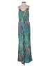 Sugarlips 100% Polyester Paisley Teal Jumpsuit Size XS (estimated) - photo 1