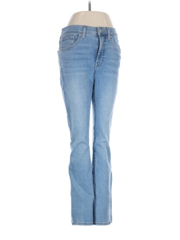 Madewell Kick Out Crop Jeans in Mather Wash (view 1)
