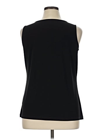 Susan Graver Sleeveless T-Shirt (view 2)