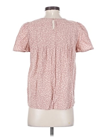 Madewell Short-Sleeve Pintuck Top in Parisian Ditsy (view 2)