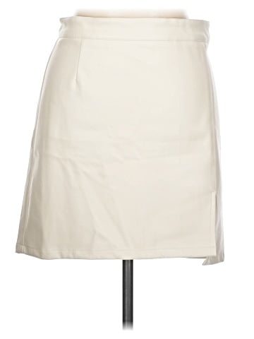 Vintage Havana Faux Leather Skirt (view 1)