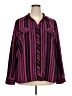Notations Stripes Pink Long Sleeve Blouse Size 3X - photo 1